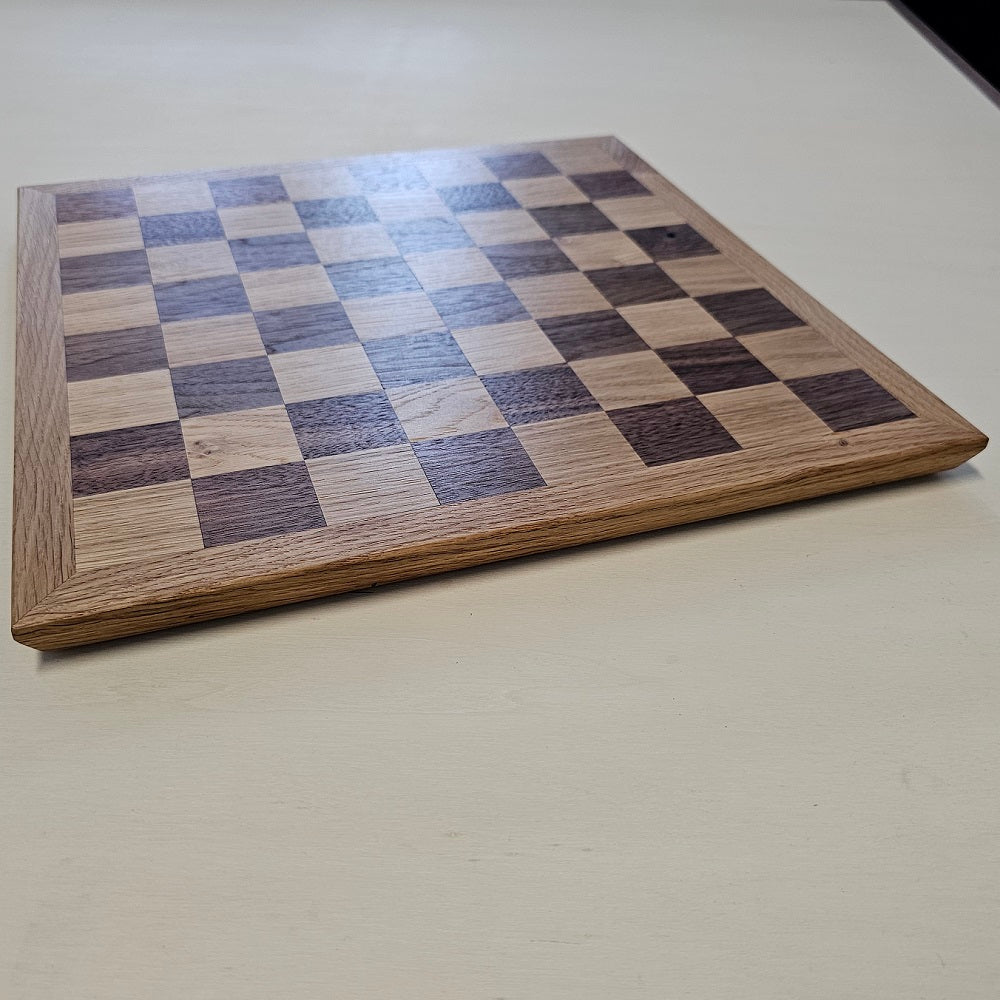 Schaakbord Amerikaans noten & Eiken 36x36cm